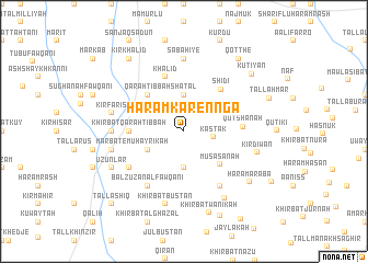 map of Ḩaram Karennga