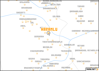 map of Ḩarāmlū