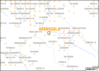 map of Harangala