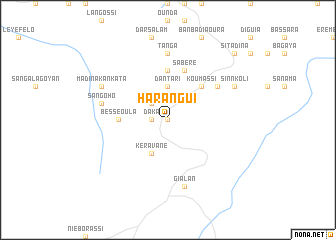 map of Harangui