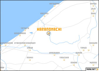 map of Haranomachi