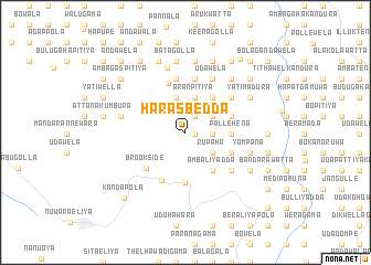 map of Harasbedda