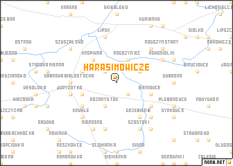 map of Harasimowicze