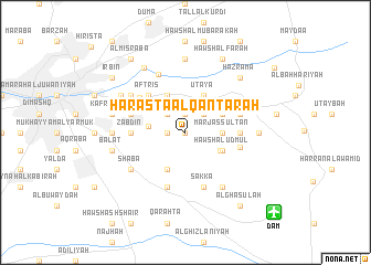 map of Ḩarastā al Qanţarah