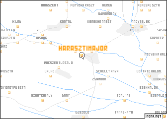 map of Harasztimajor