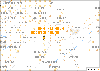 map of Ḩārat al Fawqā