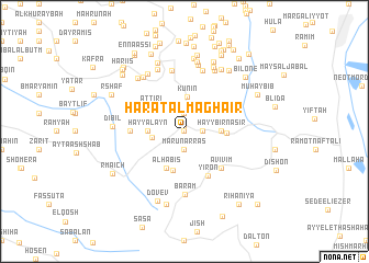 map of Ḩārat al Maghāʼir