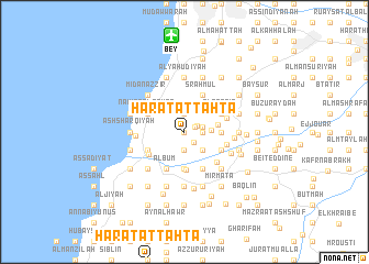 map of Ḩārat at Taḩtā