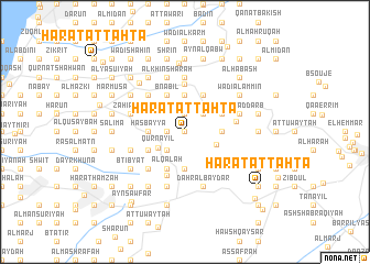 map of Ḩārat at Taḩtā