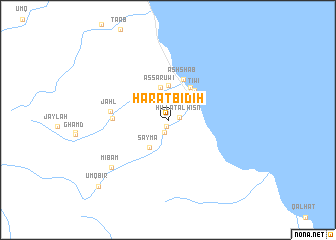 map of Ḩārat Bidih