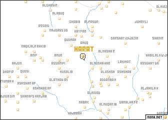 map of Ḩārāt