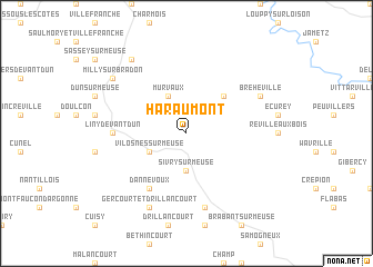 map of Haraumont