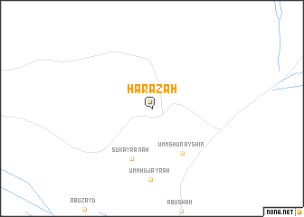 map of Ḩarāzah