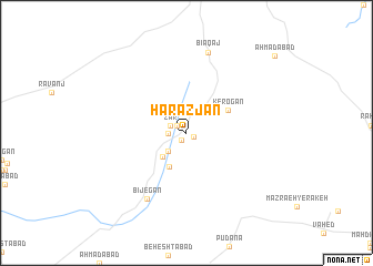 map of Harāzjān