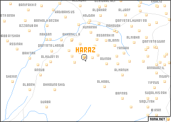 map of Ḩarāz