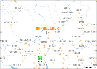 map of Harbel Court