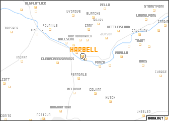 map of Harbell