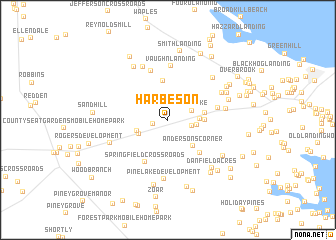 map of Harbeson