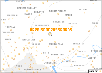 map of Harbison Crossroads