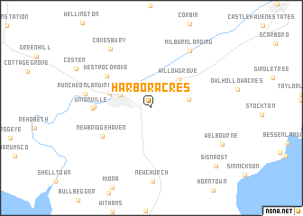 map of Harbor Acres