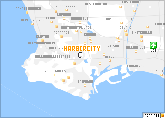 map of Harbor City