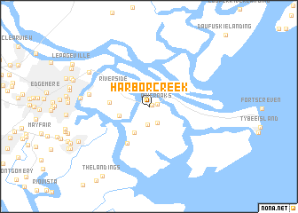 map of Harbor Creek