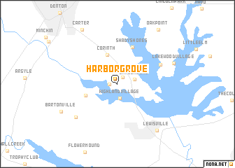 map of Harbor Grove