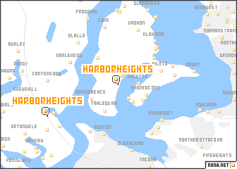 map of Harbor Heights