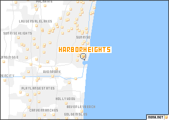 map of Harbor Heights