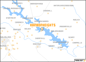 map of Harbor Heights