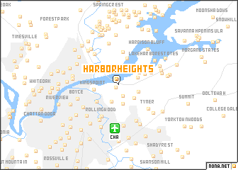 map of Harbor Heights