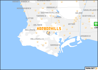 map of Harbor Hills