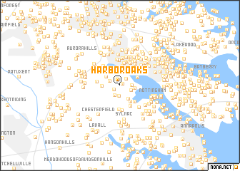 map of Harbor Oaks