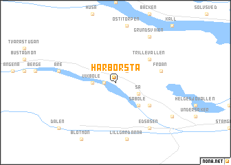 map of Hårbörsta