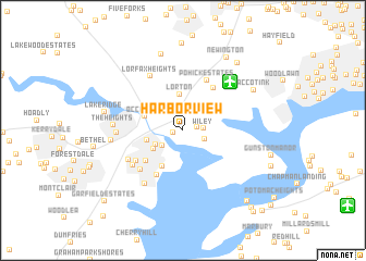 map of Harbor View