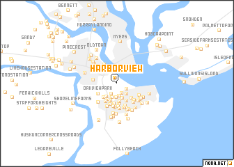 map of Harbor View