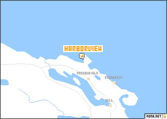 map of Harbor View