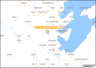 map of Harbu Āba Hola