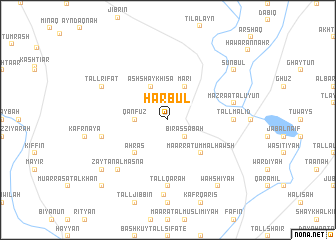 map of Ḩarbul