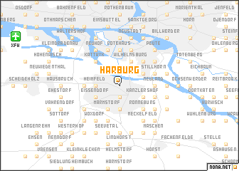 map of Harburg