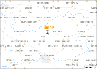 map of Harby
