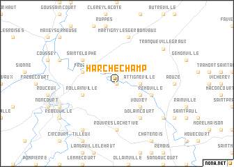 map of Harchéchamp