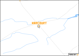 map of Harcourt