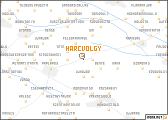 map of Harcvölgy