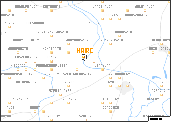 map of Harc