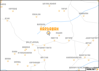 map of Ḩardabah