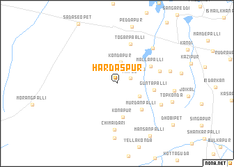 map of Hardāspur