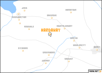 map of Hardaway