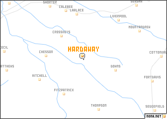 map of Hardaway