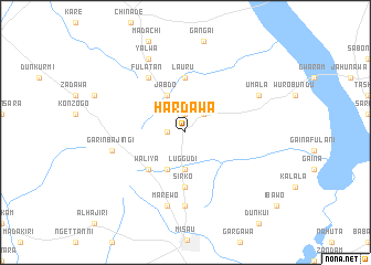 map of Hardawa